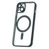 Силиконов кейс bSmart Chrome Magsafe с протектори за камерите, За iPhone 14 (6.1), Зелен