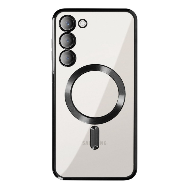 Силиконов кейс bSmart Chrome Magsafe с протектори за камерите, За Samsung Galaxy S26, Черен