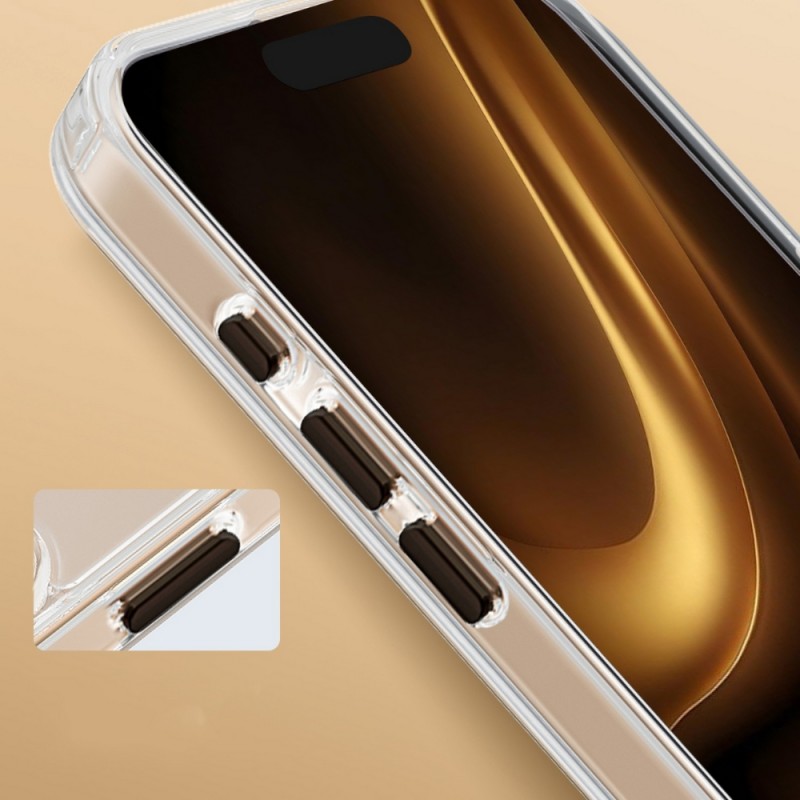 Силиконов кейс bSmart Clear Thin Magsafe, За iPhone 17 Pro Max (6.9), Черен