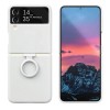 Силиконов кейс bSmart Silicone Cover с пръстен, За Samsung Galaxy Z Flip4 5G, Бял