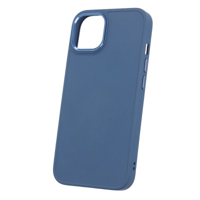 Силиконов кейс bSmart Silicone Satin Case, За iPhone 13 (6.1), Тъмносин