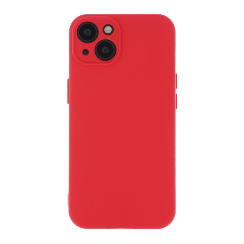 Силиконов кейс bSmart Silicone Soft Cover, За iPhone 15 (6.1), Червен