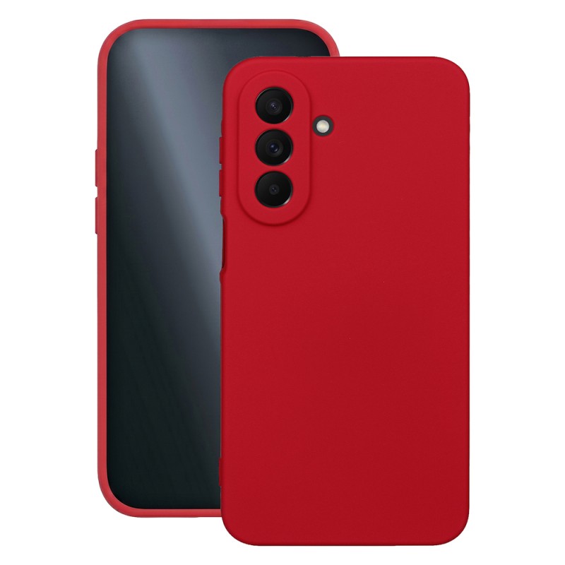 Силиконов кейс bSmart Silicone Soft Cover, За Samsung Galaxy A27, Червен