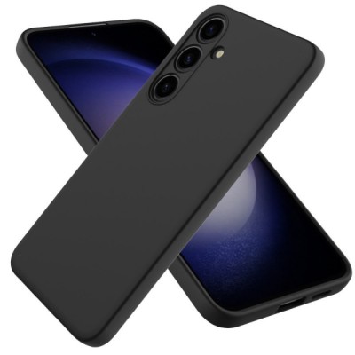 Силиконов кейс bSmart Silicone Soft Cover, За Samsung Galaxy S24 FE, Черен