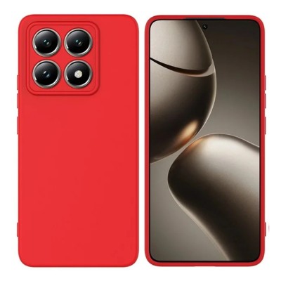Силиконов кейс bSmart Silicone Soft Cover, За Xiaomi 14T Pro, Червен
