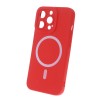 Силиконов кейс bSmart Silicone Soft Magsafe, За iPhone 14 Plus (6.7), Червен