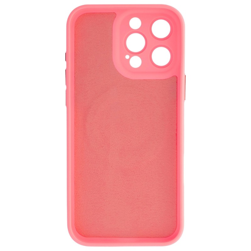 Силиконов кейс bSmart Ultra Trendy Vivid MagSafe, За iPhone 16 Pro (6.3), Розов