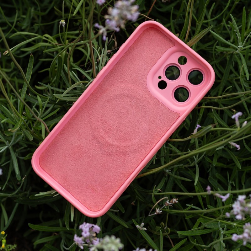 Силиконов кейс bSmart Ultra Trendy Vivid MagSafe, За iPhone 16 Pro Max (6.9), Розов