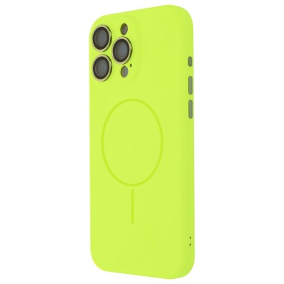 Силиконов кейс bSmart Ultra Trendy Vivid MagSafe, За iPhone 16 Pro Max (6.9), Зелен