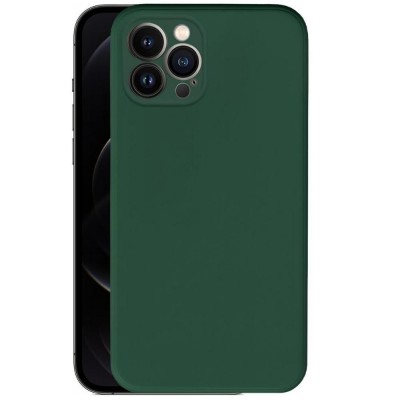 Силиконов кейс iPaky матиран, За iPhone 12 Pro (6.1), Тъмнозелен