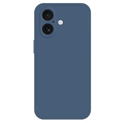 Силиконов кейс iPaky матиран, За iPhone 17 (6.3), Тъмносин