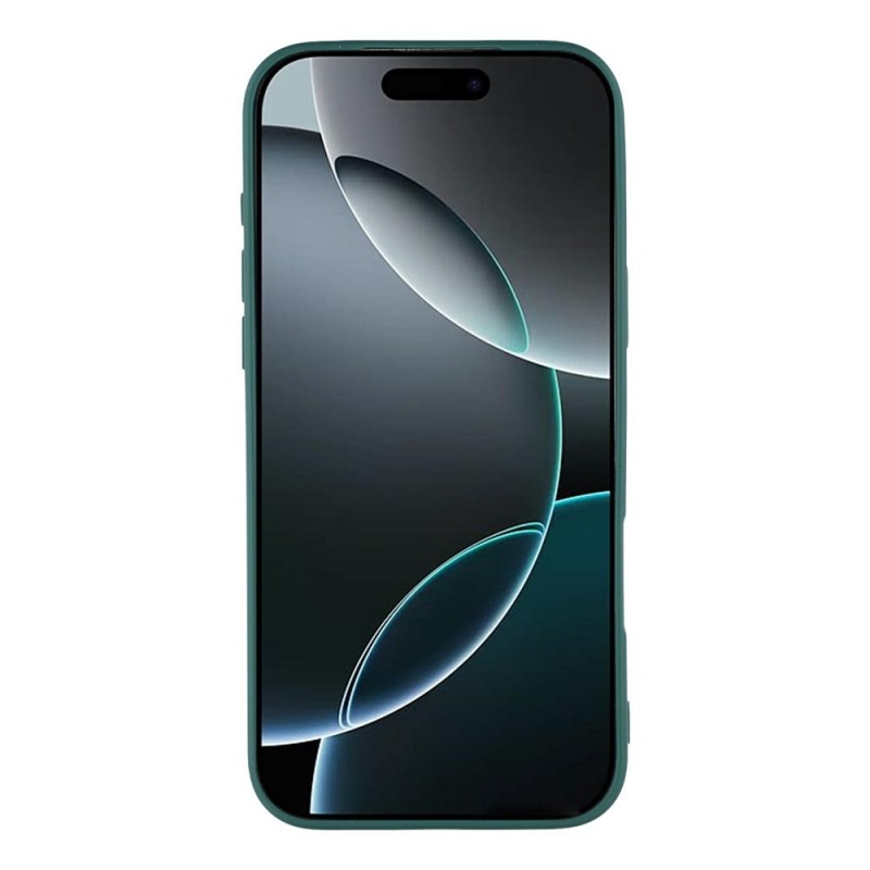 Силиконов кейс iPaky матиран, За iPhone 17 Pro (6.3), Тъмнозелен