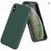 Силиконов кейс iPaky матиран, За iPhone X/XS, Тъмнозелен