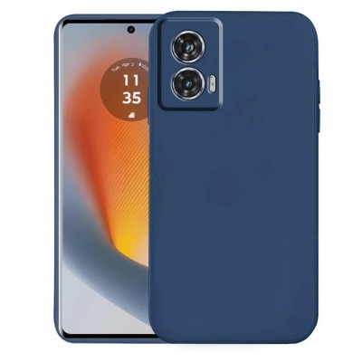 Силиконов кейс iPaky матиран, За Motorola Edge 50 Fusion, Тъмносин