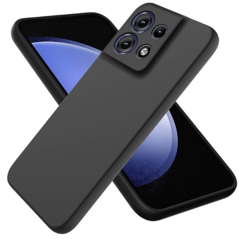 Силиконов кейс iPaky матиран, За Motorola Edge 50 Neo, Черен