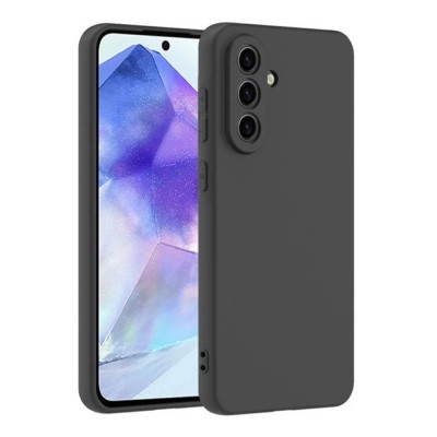 Силиконов кейс iPaky матиран, За Samsung Galaxy A36, Черен