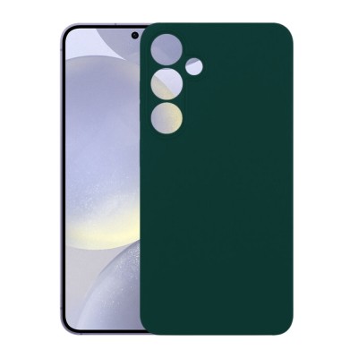 Силиконов кейс iPaky матиран, За Samsung Galaxy S24 (S921B), Тъмнозелен