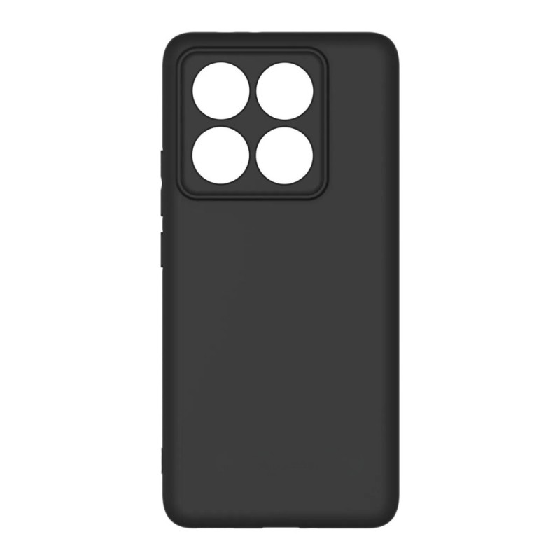 Силиконов кейс iPaky матиран, За Xiaomi 14T Pro, Черен