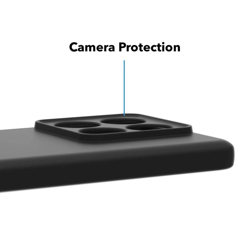 Силиконов кейс iPaky матиран, За Xiaomi 14T Pro, Черен