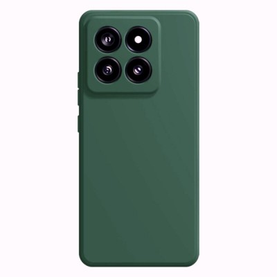 Силиконов кейс iPaky матиран, За Xiaomi 14T Pro, Тъмнозелен