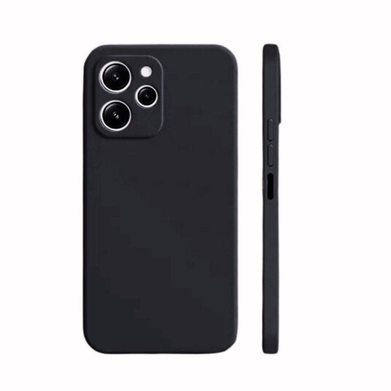 Силиконов кейс iPaky матиран, За Xiaomi Redmi 12 4G/5G, Черен