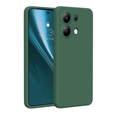 Силиконов кейс iPaky матиран, За Xiaomi Redmi Note 13 4G, Тъмнозелен