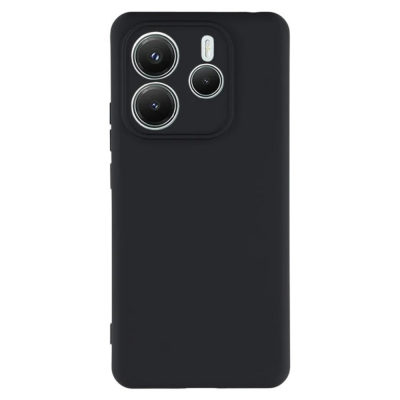 Силиконов кейс iPaky матиран, За Xiaomi Redmi Note 14 5G, Черен
