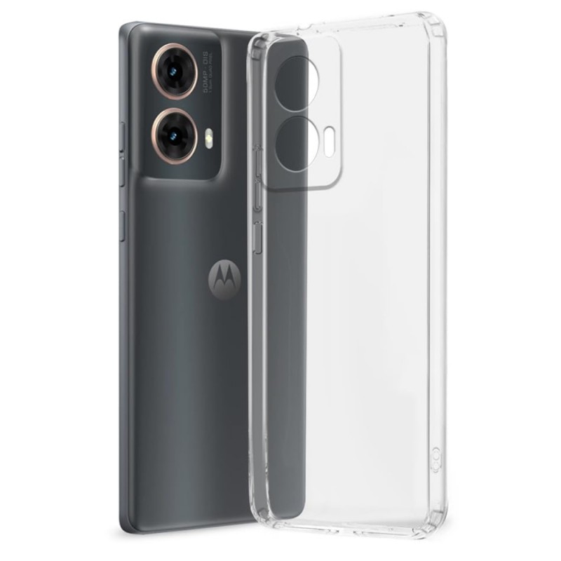 Силиконов кейс MBX 2mm, За Motorola Moto G85, Прозрачен