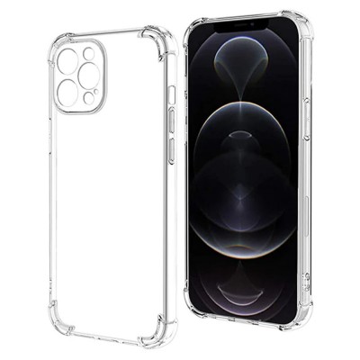 Силиконов кейс MBX Anti Shock 1.5mm, За iPhone 14 Pro Max (6.7), Прозрачен