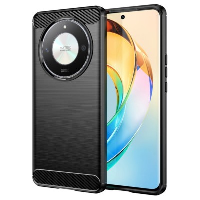 Силиконов кейс MBX Carbon, За Honor Magic 6 Lite/Honor X50 5G), Черен