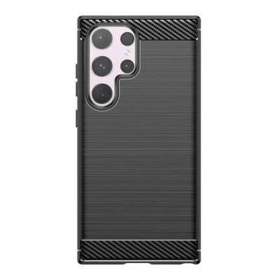 Силиконов кейс MBX Carbon, За Samsung Galaxy S24 Ultra (S928B), Черен