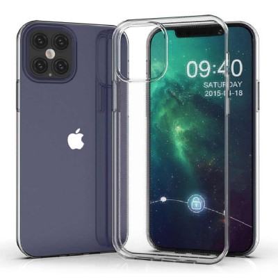Силиконов кейс MBX, За iPhone 12 mini (5.4), Прозрачен