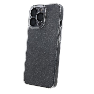 Силиконов кейс Shine 2 mm брокатен, За iPhone 15 Pro (6.1), Прозрачен