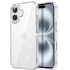 Силиконов кейс Shine 2 mm брокатен, За iPhone 16 (6.1), Прозрачен