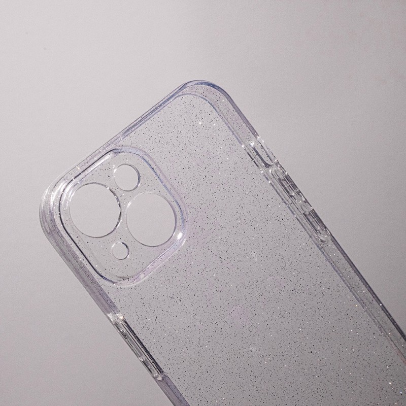 Силиконов кейс Shine 2 mm брокатен, За Samsung Galaxy A55 (A556), Прозрачен