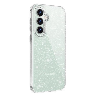 Силиконов кейс Shine 2 mm брокатен, За Samsung Galaxy A56, Прозрачен