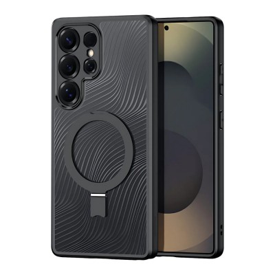 Силиконов твърд кейс Dux Ducis AIMO с Magsafe, За Samsung Galaxy S25 Ultra, Черен