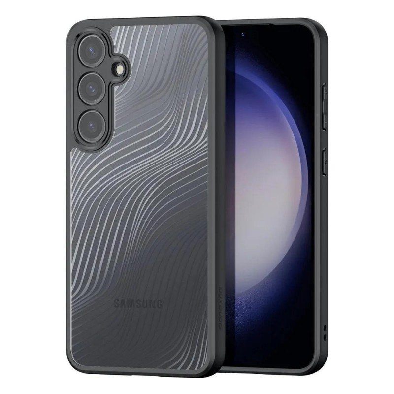Силиконов твърд кейс Dux Ducis AIMO, За Samsung Galaxy S24 (S921B), Черен