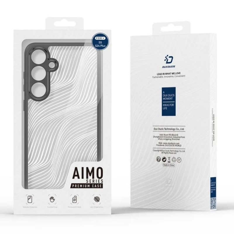 Силиконов твърд кейс Dux Ducis AIMO, За Samsung Galaxy S24 (S921B), Черен