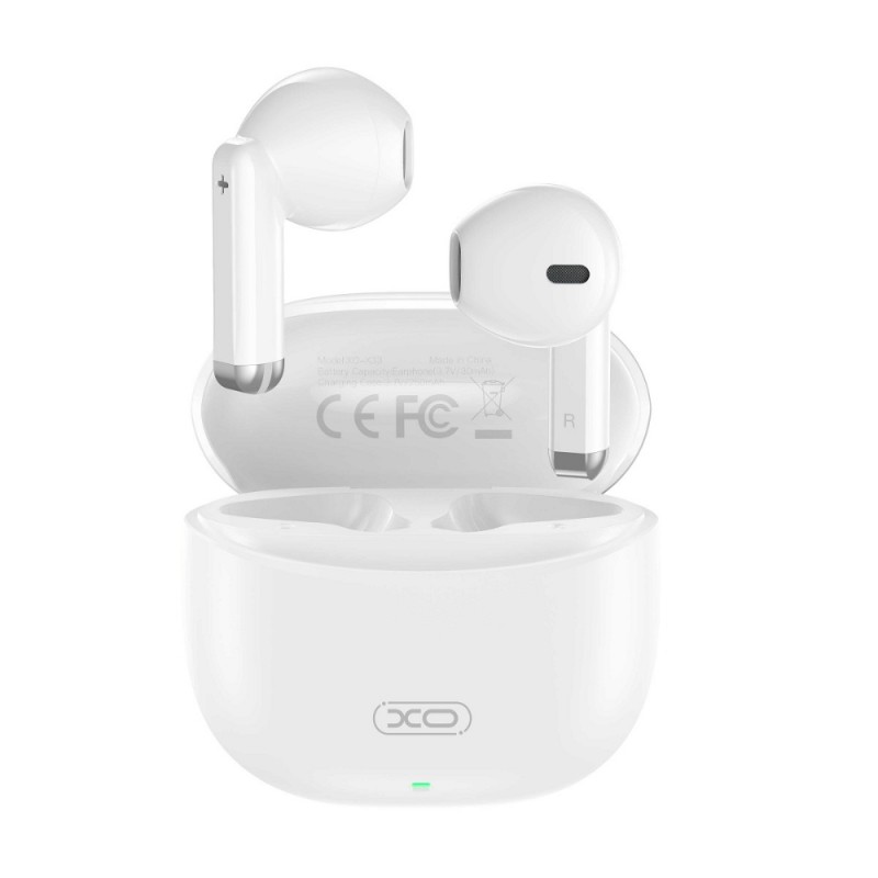 Слушалки Bluetooth безжични XO X33 TWS, Бели
