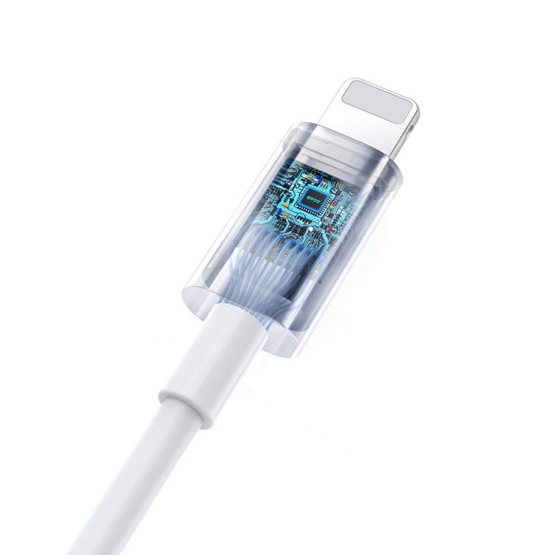 Слушалки BWOO HF179 с Lightning и контрол на звука, бели