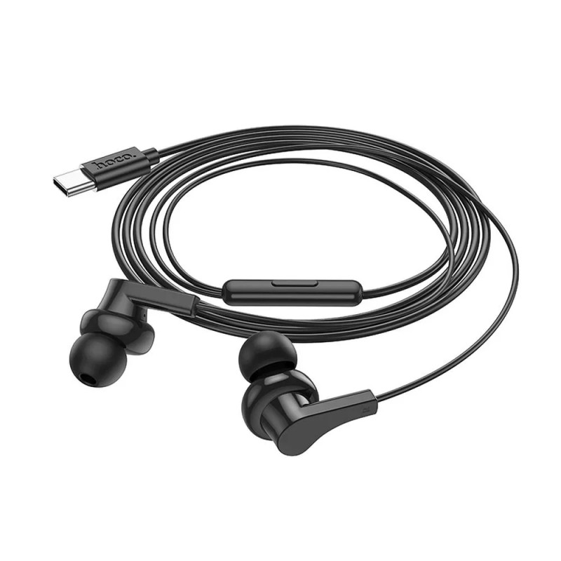 Слушалки HF Hoco M114 USB-C, Черни