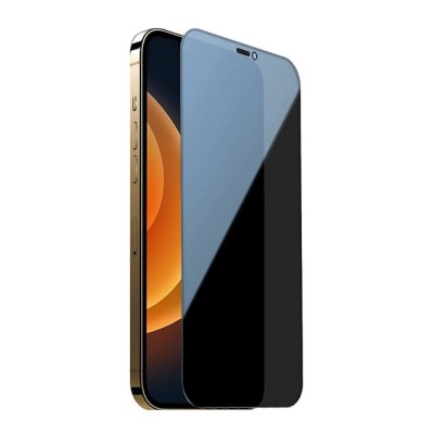 Стъклен протектор OG Premium Privacy с цяло лепило, За iPhone 13 Pro (6.1), Черен