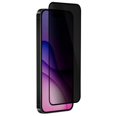 Стъклен протектор OG Premium Privacy с цяло лепило, За iPhone 16 Pro Max (6.9), Черен