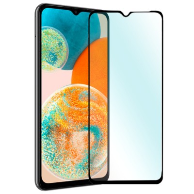 Стъклен протектор OG Premium с цяло лепило, За Samsung Galaxy A23 4G/5G (A235F/A236U), Черен