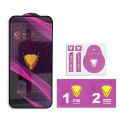Стъклен протектор OG Premium с цяло лепило, За Samsung Galaxy S26, Черен