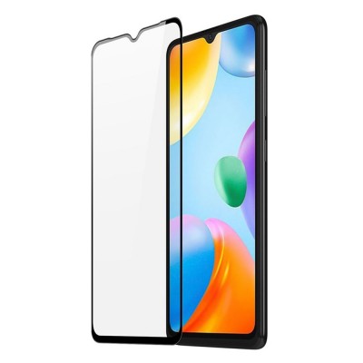 Стъклен протектор OG Premium с цяло лепило, За Xiaomi Redmi 10C, Черен
