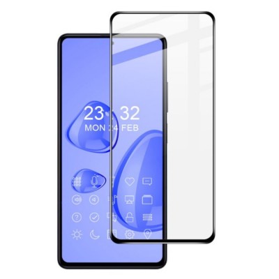 Стъклен протектор OG Premium с цяло лепило, За Xiaomi Redmi Note 12 Pro 5G, Черен