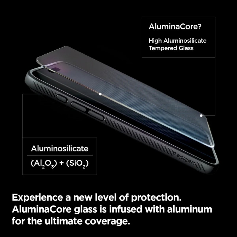 Стъклен протектор Spigen GLAS.tR EZ Fit с цяло лепило, За iPhone 17 Pro Max (6.9), Прозрачен