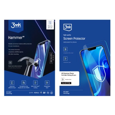 Удароустойчив протектор силиконов 3mk Hammer™, Универсален